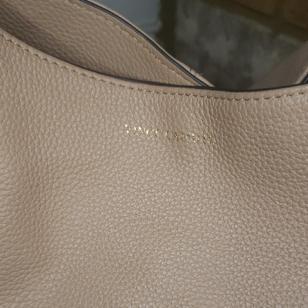 Vince Camuto Tan Leather Tote Bag - Picture 3 of 16